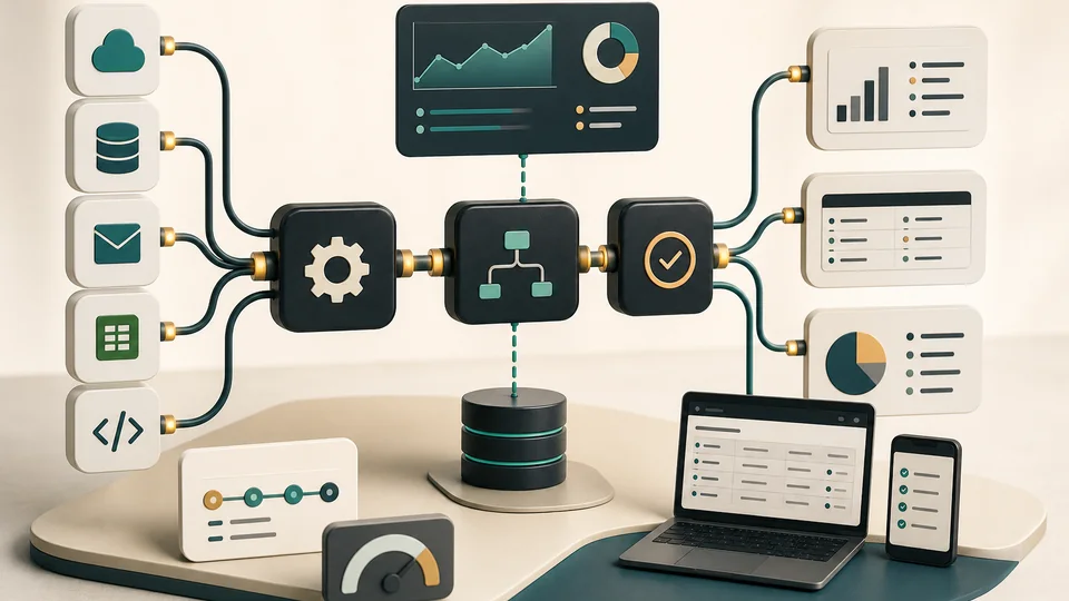 Workflow automation and integration diagram