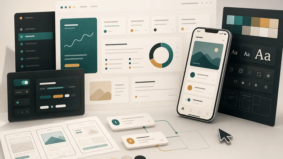 UI UX workflow screens